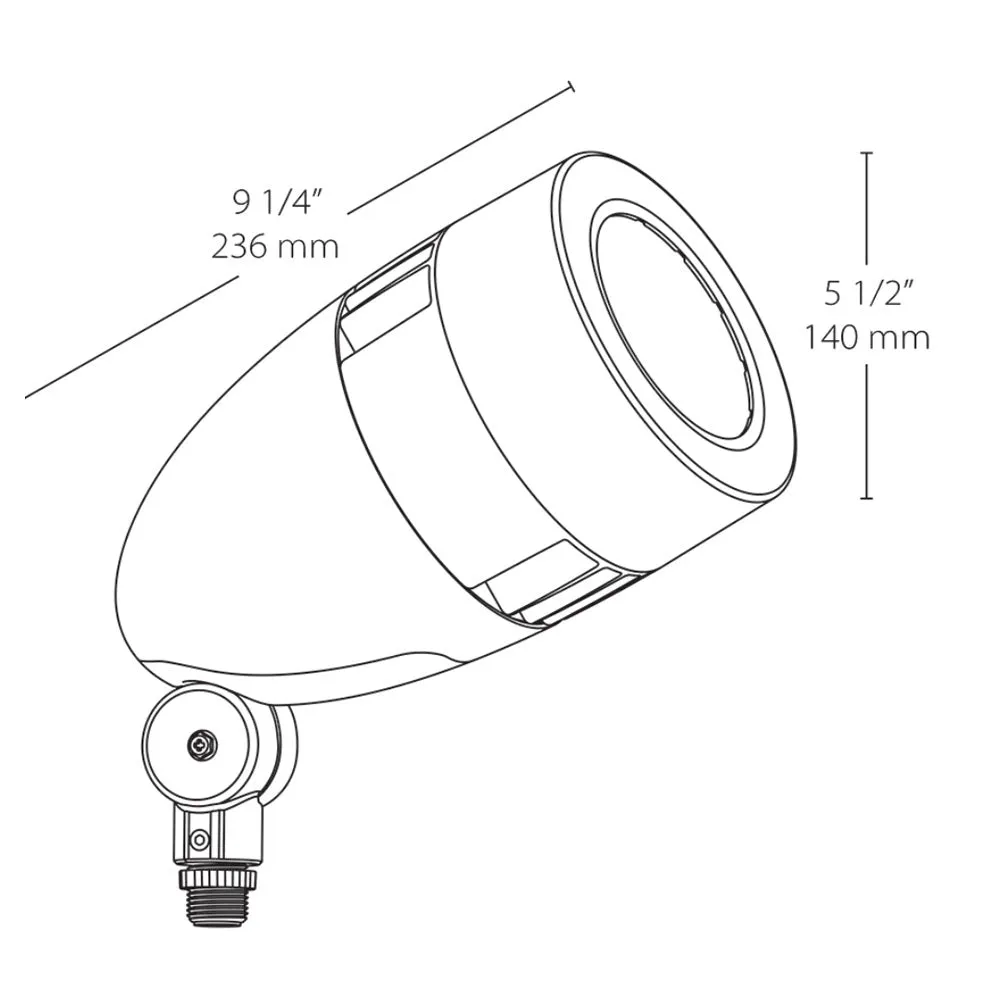13W LED Landscape Spot Light 120-277V 4000K Green