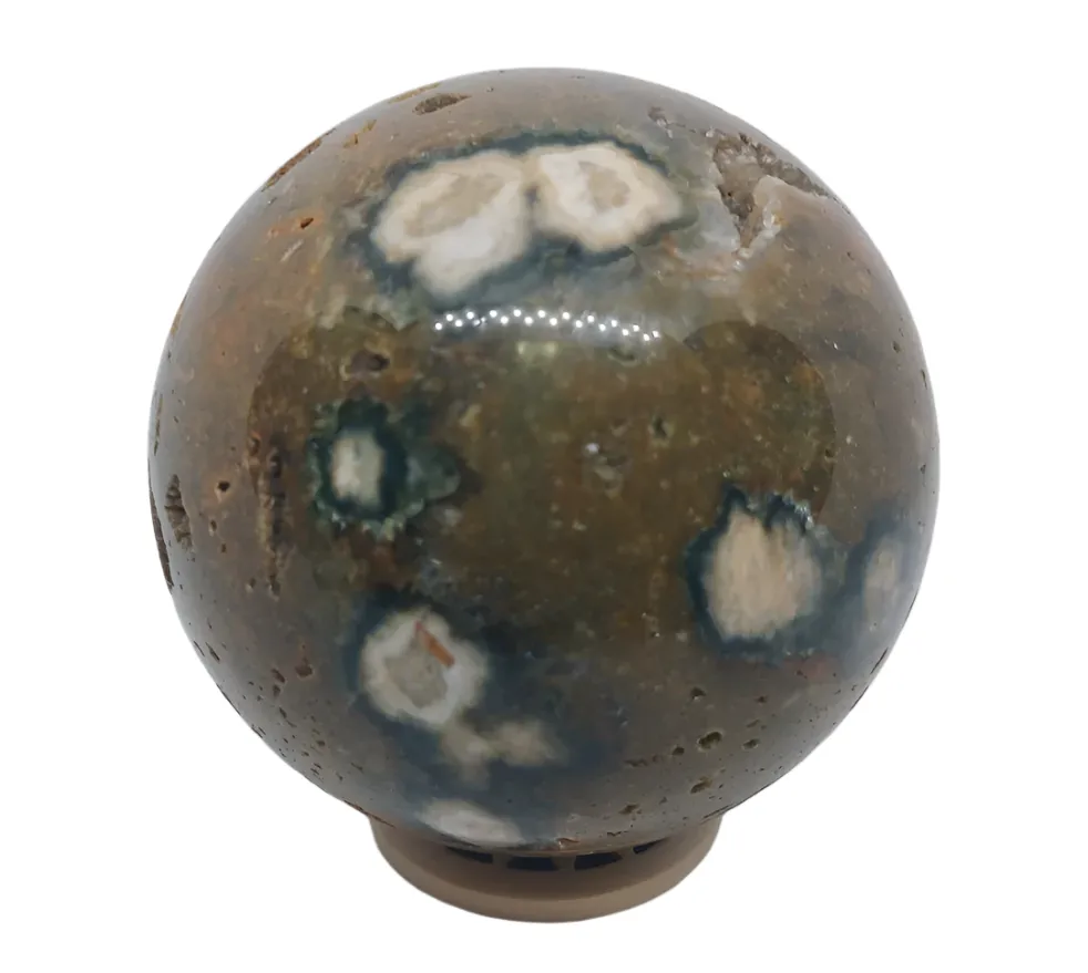 376g Ocean Jasper Crystal  Sphere