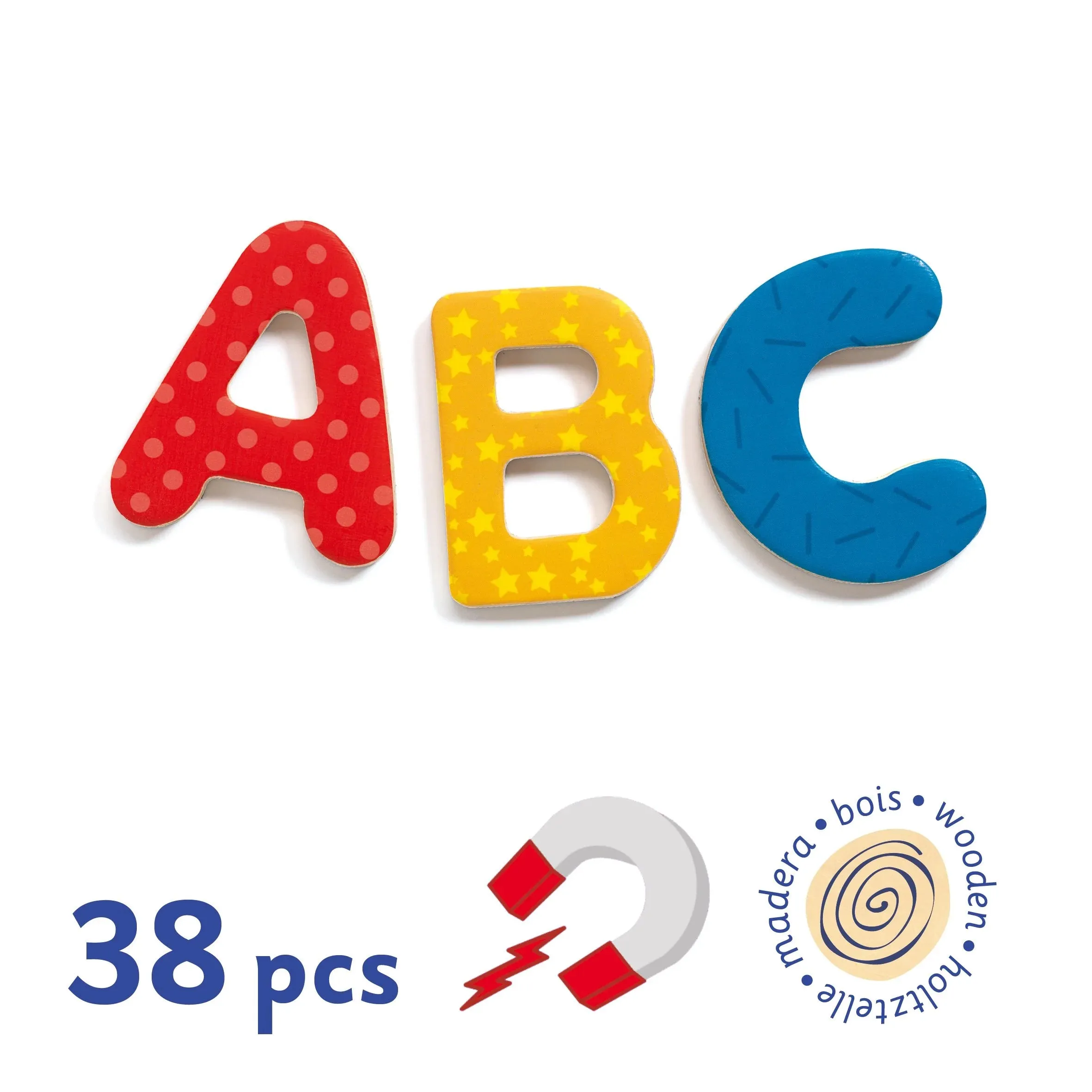 38 Big Letters Magnetic Game | DJECO