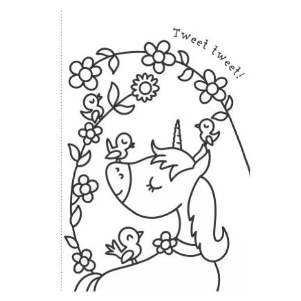 A4 My First Unicorn Fairies Colouring Book - Assorted Children Enchanting High Quality
