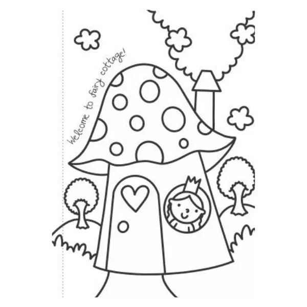 A4 My First Unicorn Fairies Colouring Book - Assorted Children Enchanting High Quality