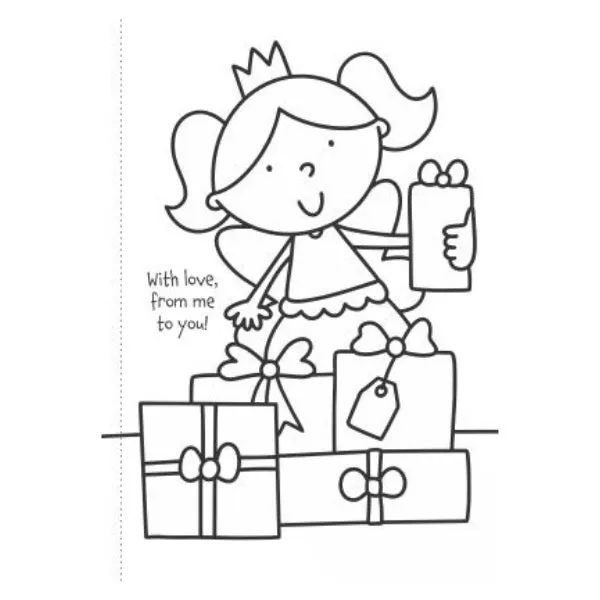 A4 My First Unicorn Fairies Colouring Book - Assorted Children Enchanting High Quality