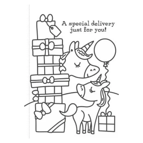 A4 My First Unicorn Fairies Colouring Book - Assorted Children Enchanting High Quality