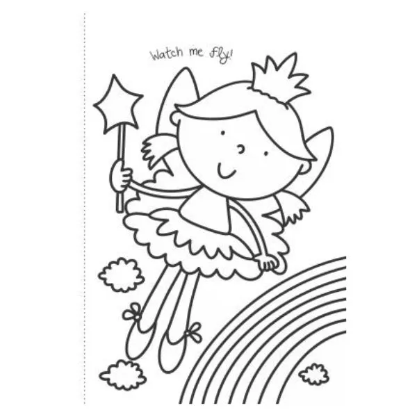 A4 My First Unicorn Fairies Colouring Book - Assorted Children Enchanting High Quality