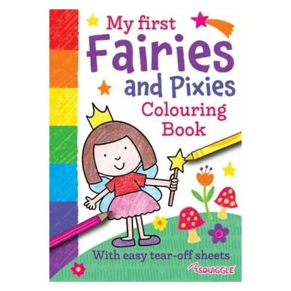 A4 My First Unicorn Fairies Colouring Book - Assorted Children Enchanting High Quality
