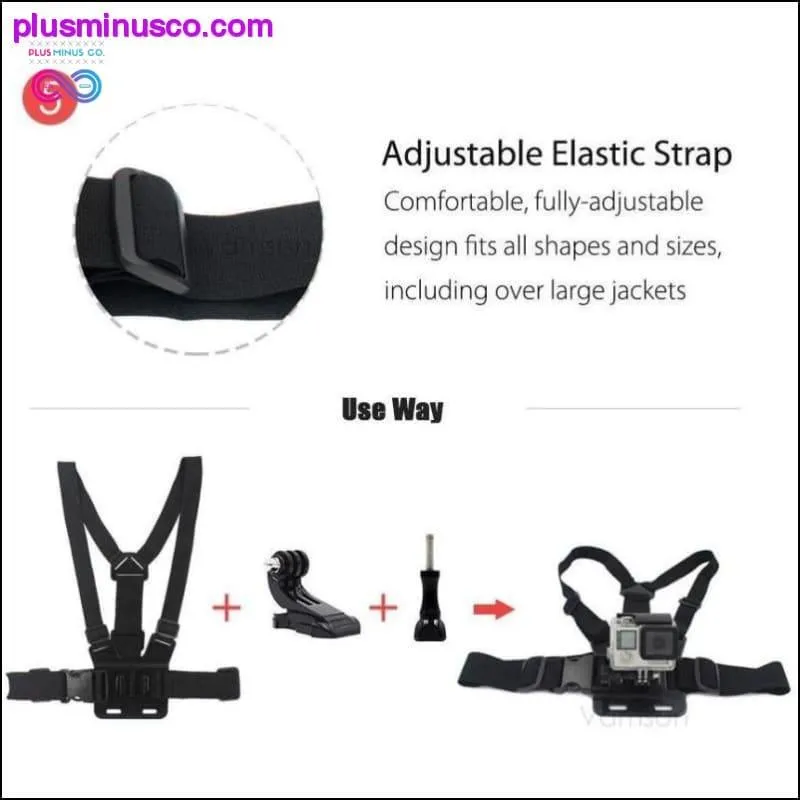 Action Camera Chest Harness Strap On || plusminusco.com