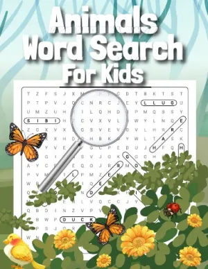 Animals Word Search for Kids