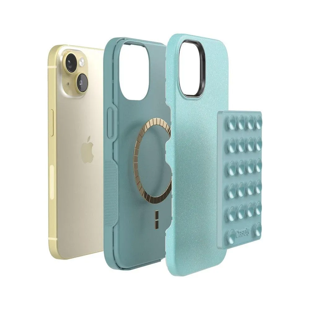 Aquamarine | Ocean Blue Shimmer Grippy