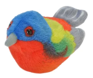 Audubon II Painted Bunting Stuffed Animal with Sound - 5"