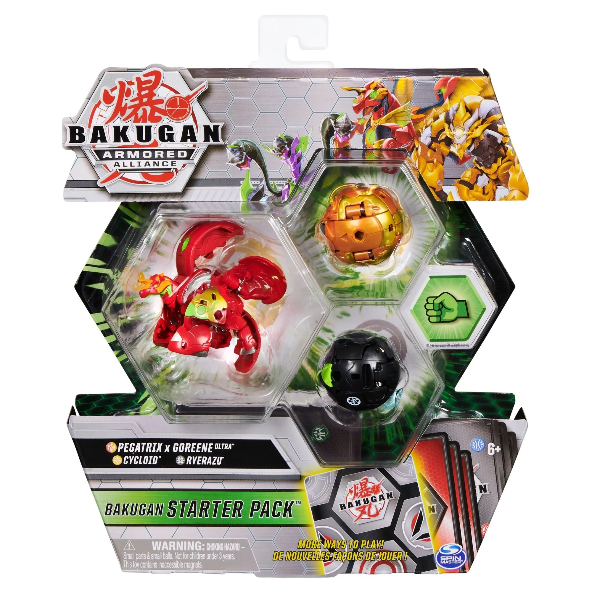 Bakugan Starter Pack Series 2.5 Pegatrix X Goreene/Cycloid/Ryerazu