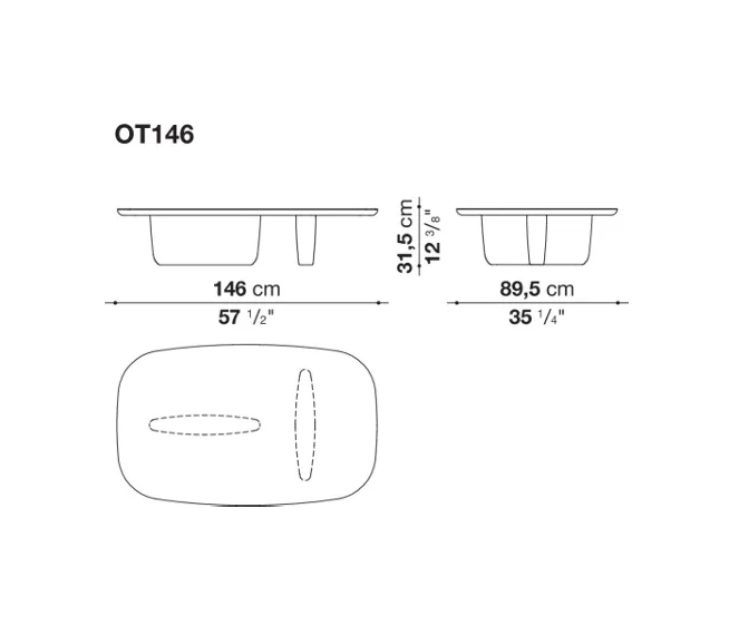 B&B Italia Tobi-Ishi Outdoor Coffee Table (hold)
