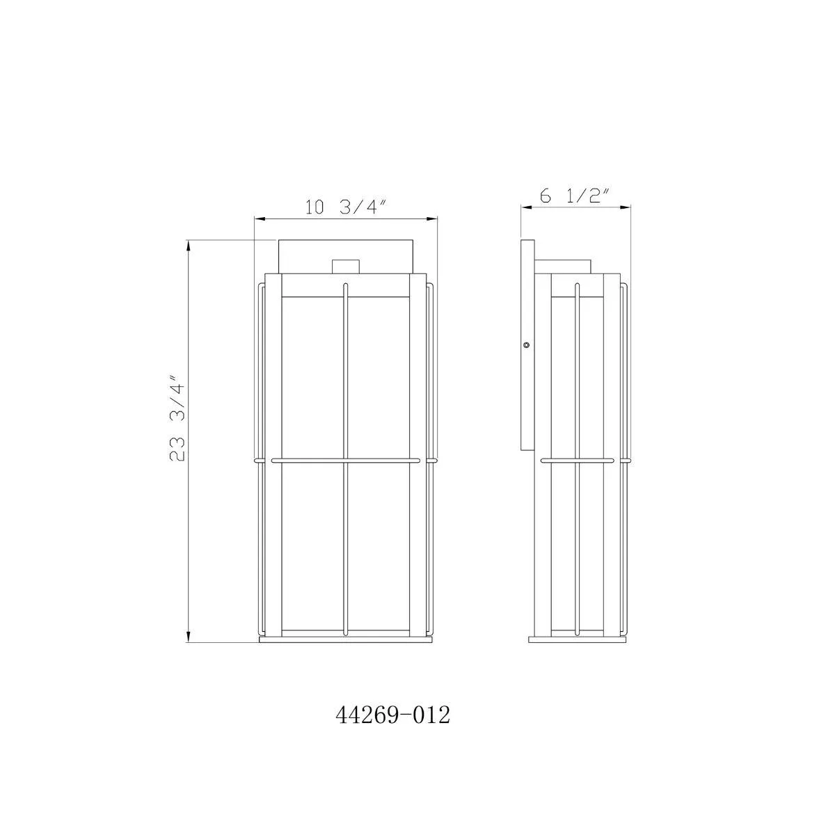 Bensa 24 In. LED Outdoor Wall Light Black Finish