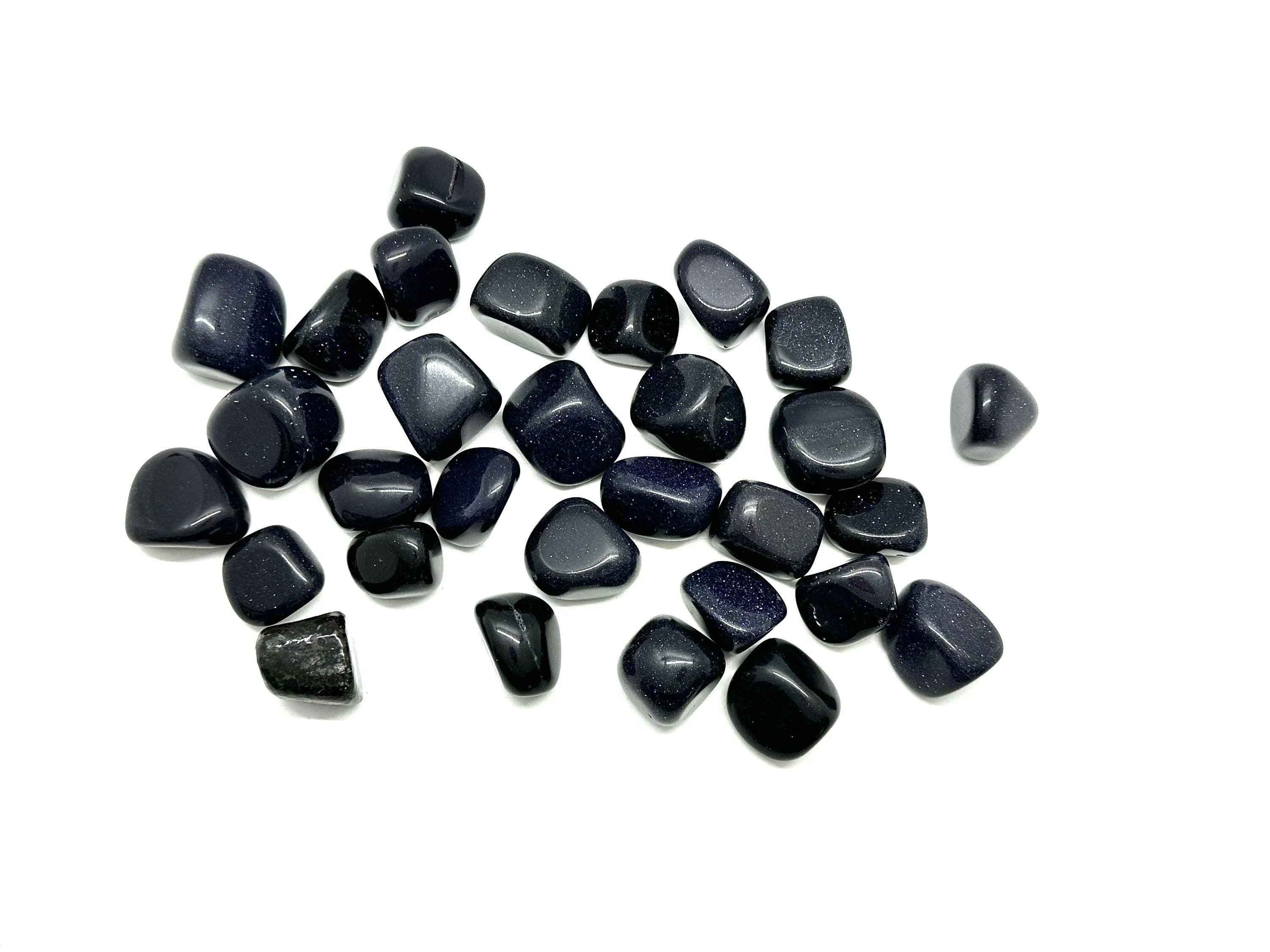 Blue GoldStone Tumbled Stone