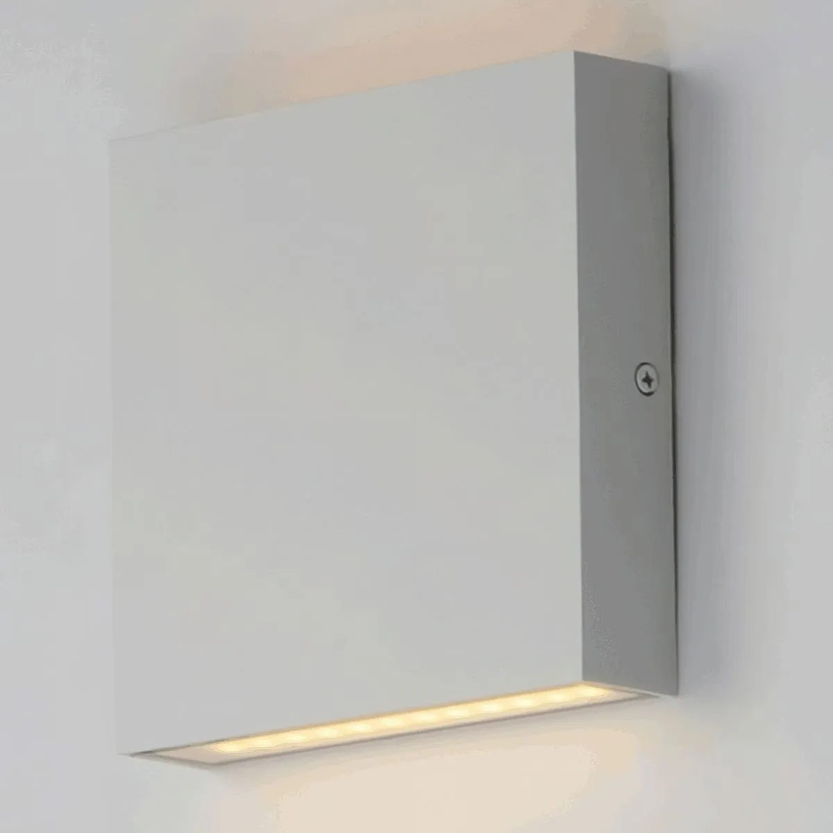 Brik 5 In. LED Outdoor Wall Sconce 640 Lumens 3000K White Finish
