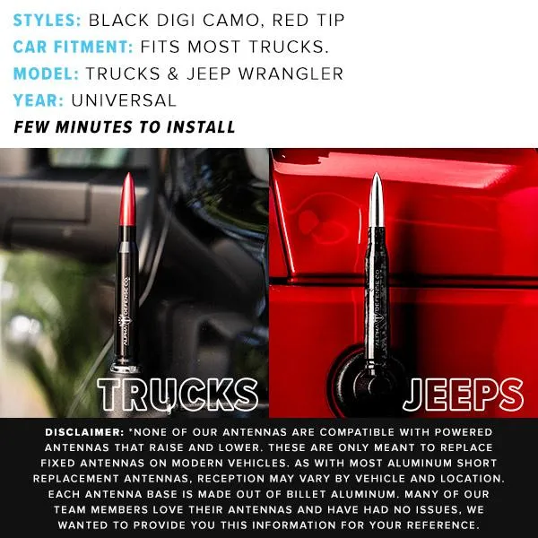 BULLET ANTENNAS $23