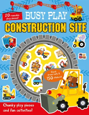 Busy Play Construction Site Theme Sticker Activity Book