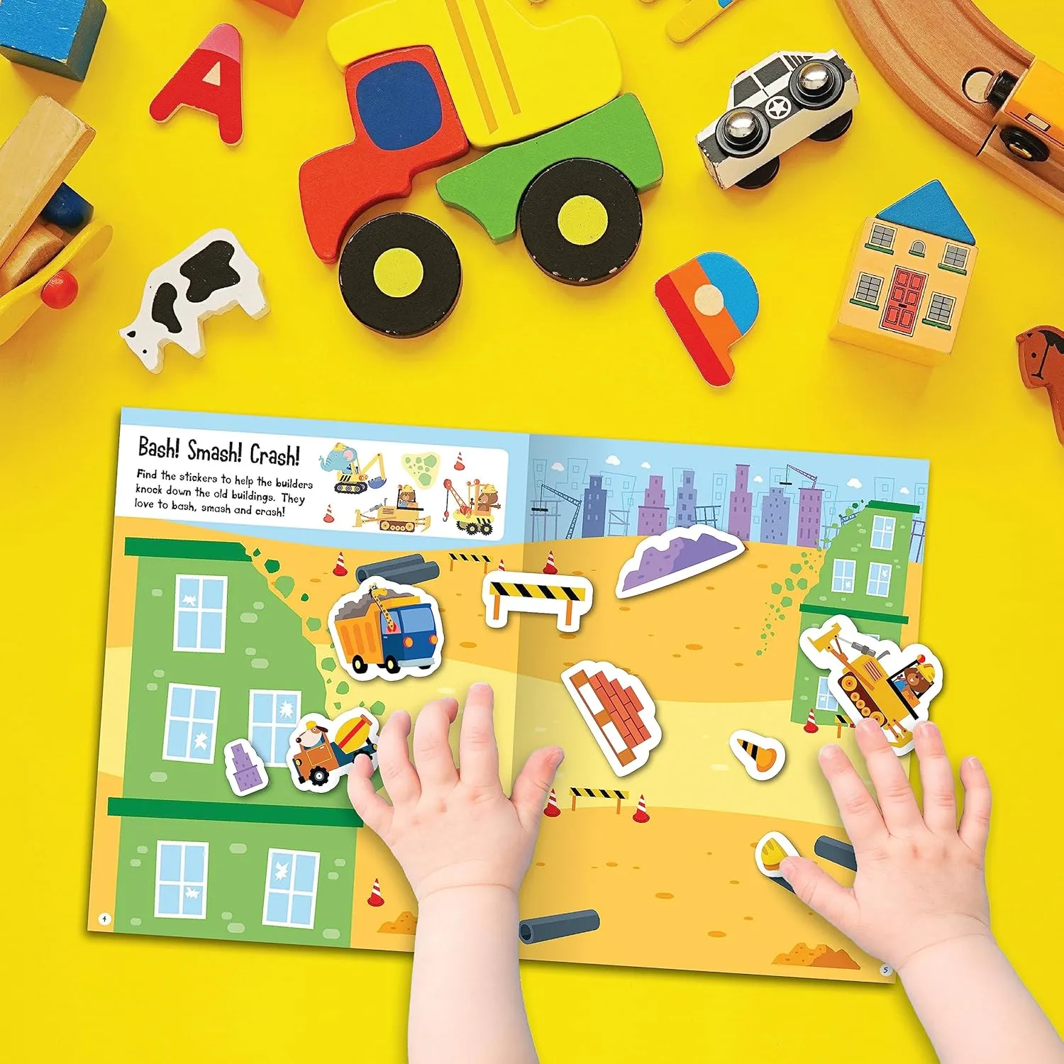Busy Play Construction Site Theme Sticker Activity Book
