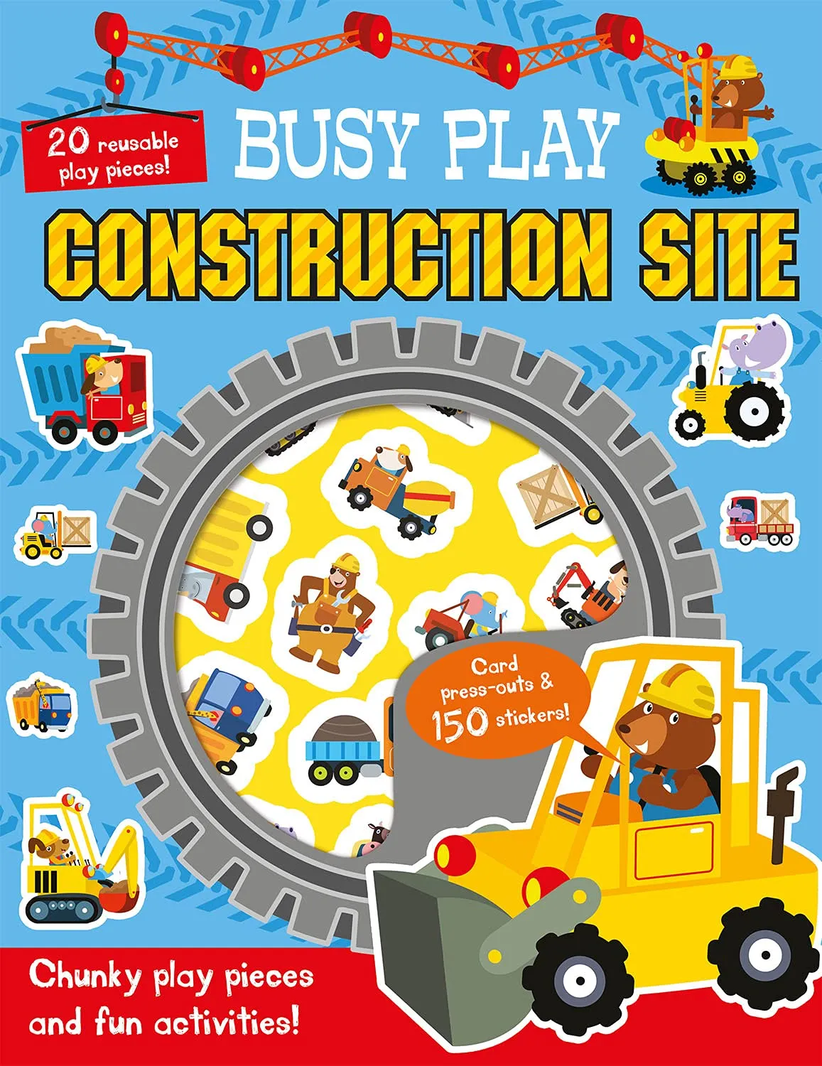 Busy Play Construction Site Theme Sticker Activity Book
