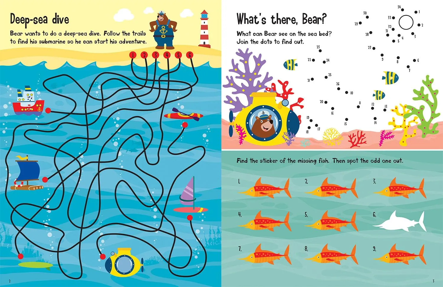 Busy Play Ocean Theme Sticker Activity Book