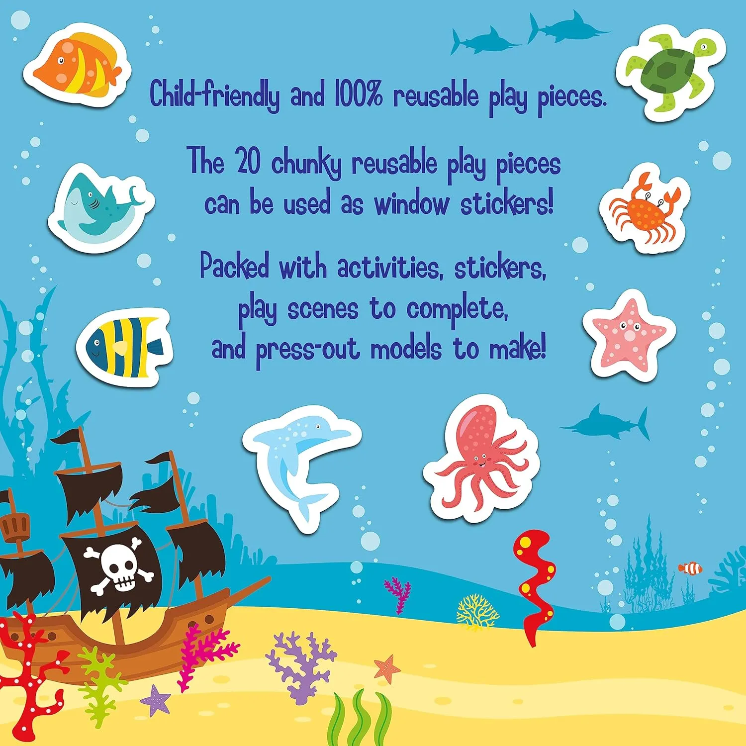 Busy Play Ocean Theme Sticker Activity Book