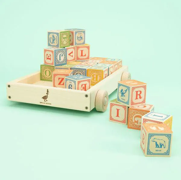 Classic ABC Blocks with Wagon