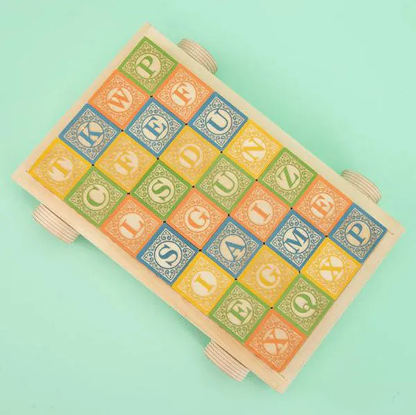 Classic ABC Blocks with Wagon