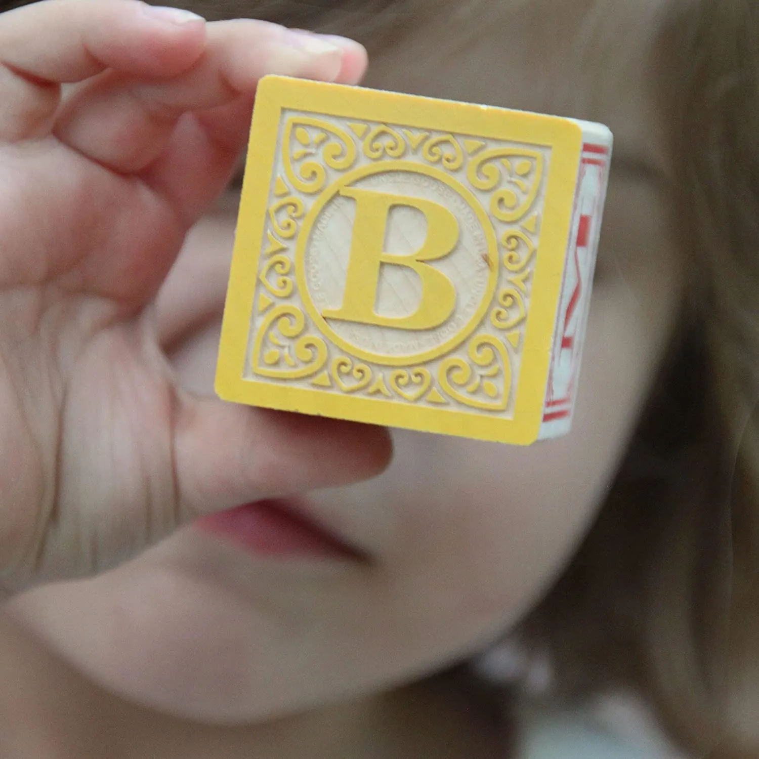 Classic ABC Wooden Blocks with Pull Wagon