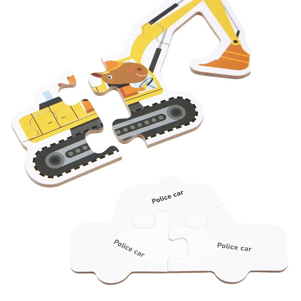 Classic Traffic Puzzle - Kids Car Puzzle