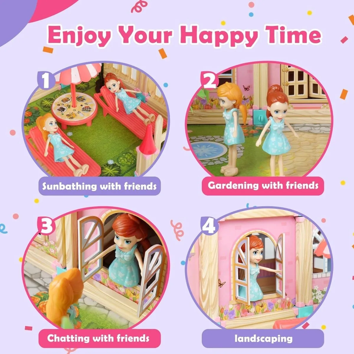 Colorful Creative Princess Castle Set