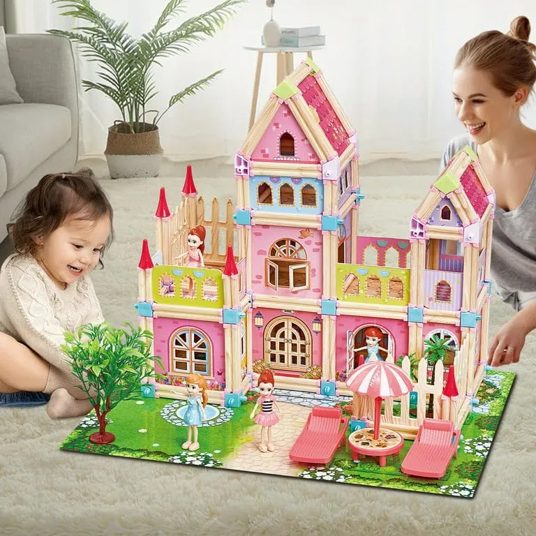 Colorful Creative Princess Castle Set