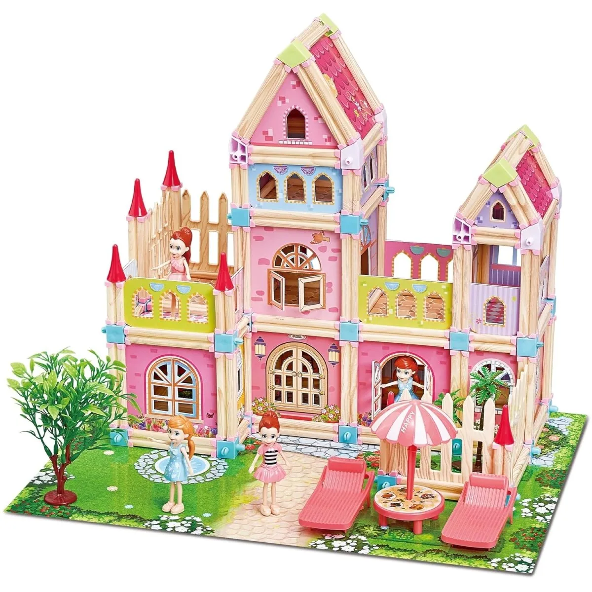 Colorful Creative Princess Castle Set