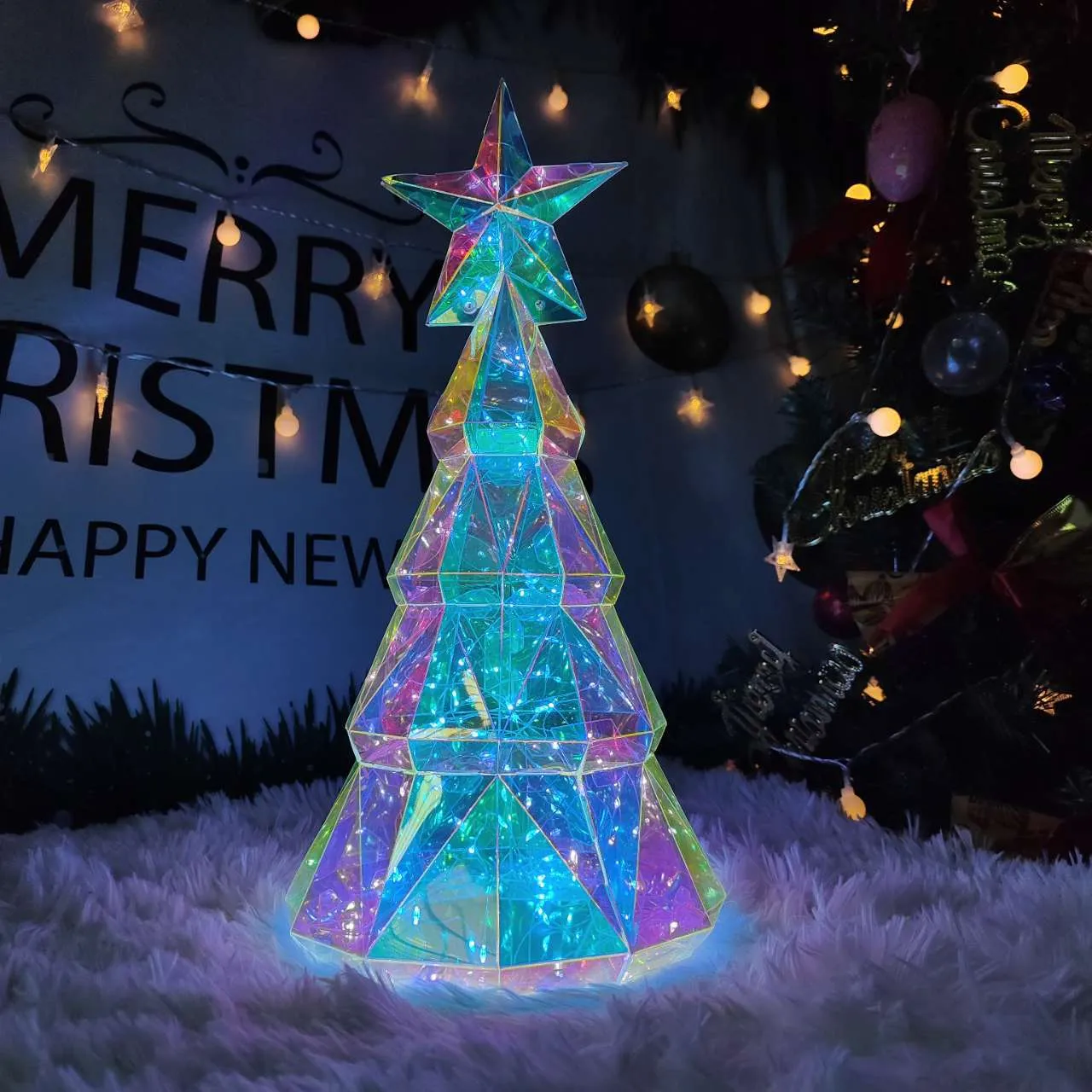 Colourful Luminous Christmas Tree Decoration