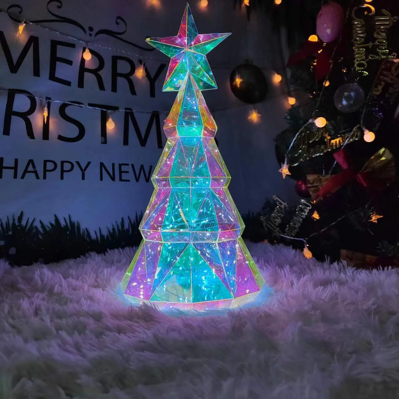Colourful Luminous Christmas Tree Decoration