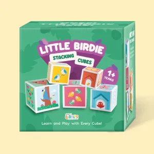 Cots and Cuddles Nature Birds Theme 5 Layer Stacking Cube for Kids Age 1 
