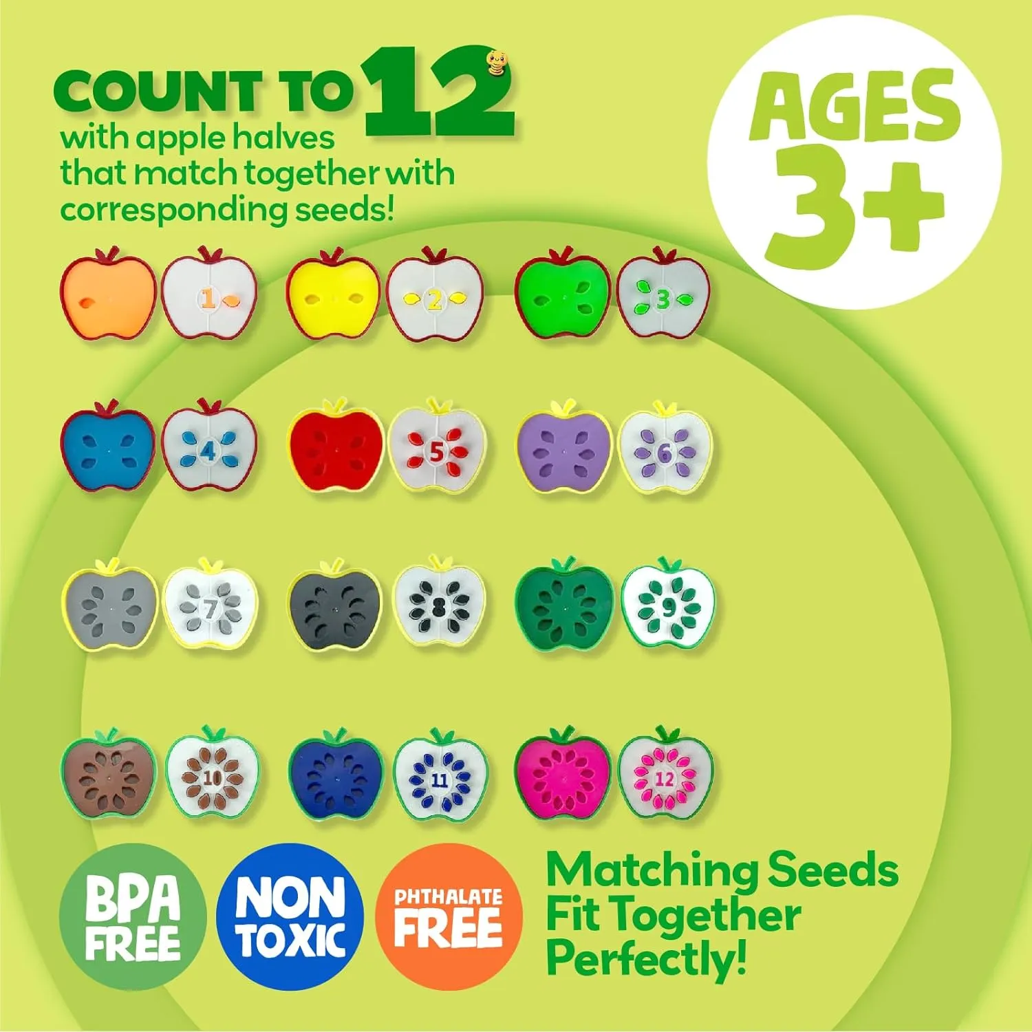 Counting Toddler Games - STEM Apple Factory Learning Toys