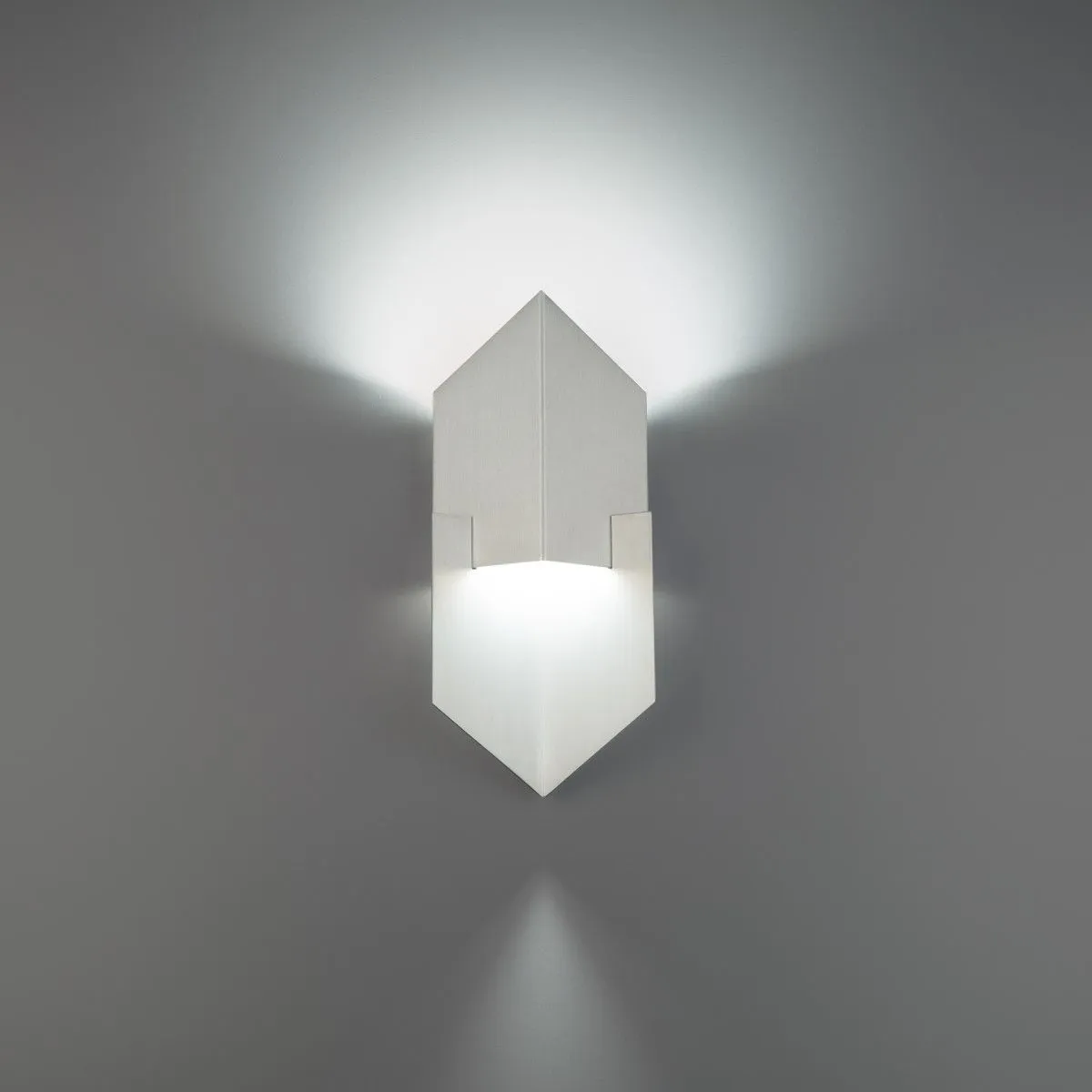 Cupid 14 In. LED Outdoor Wall Sconce Brushed Aluminum Finish