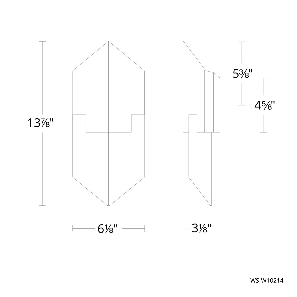 Cupid 14 In. LED Outdoor Wall Sconce Brushed Aluminum Finish