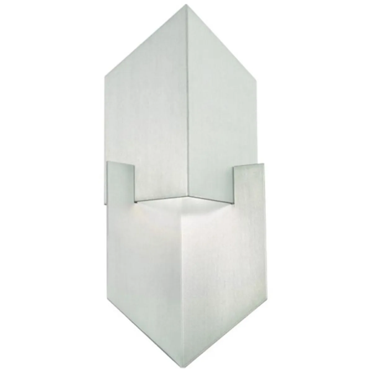 Cupid 14 In. LED Outdoor Wall Sconce Brushed Aluminum Finish