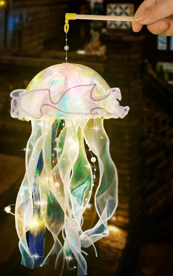 DIY Jellyfish Lantern Kit - Create Enchanting Spring Nights Product Description