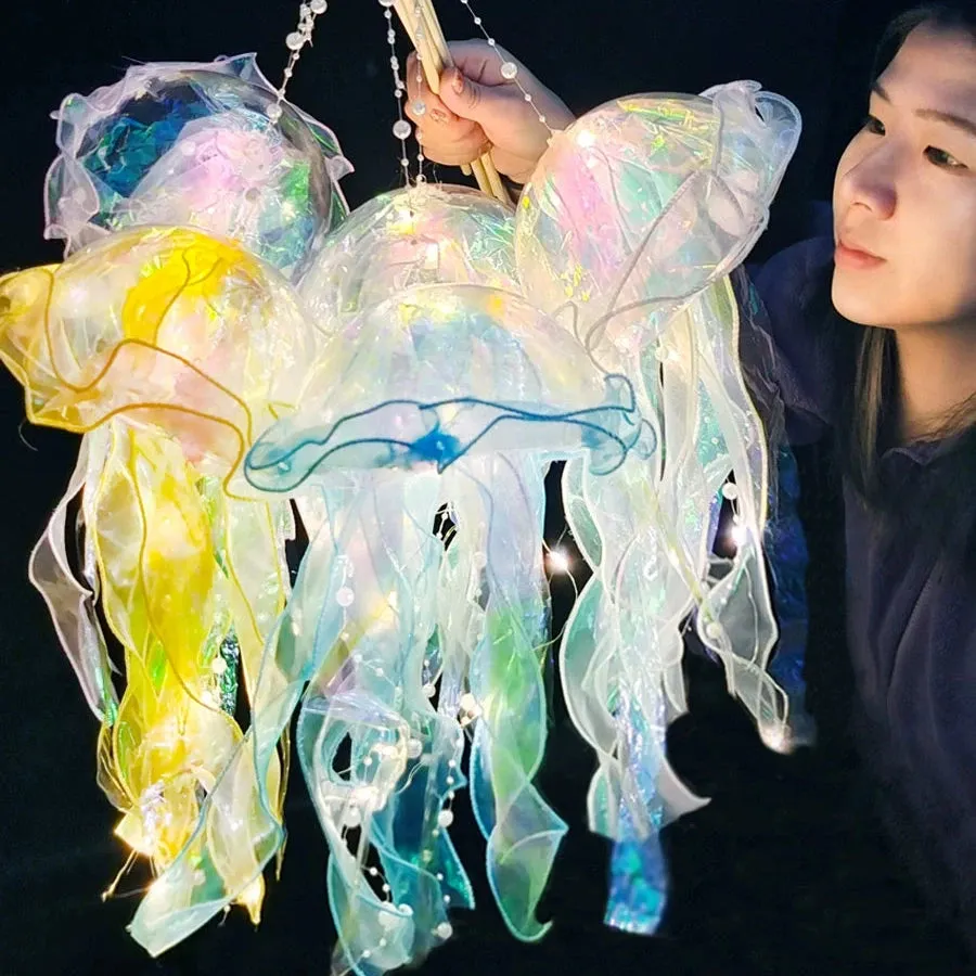 DIY Jellyfish Lantern Kit - Create Enchanting Spring Nights Product Description