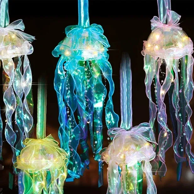 DIY Jellyfish Lantern Kit - Create Enchanting Spring Nights Product Description
