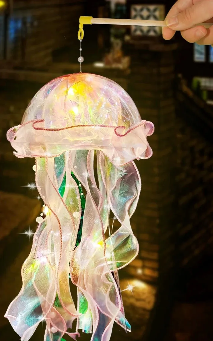 DIY Jellyfish Lantern Kit - Create Enchanting Spring Nights Product Description