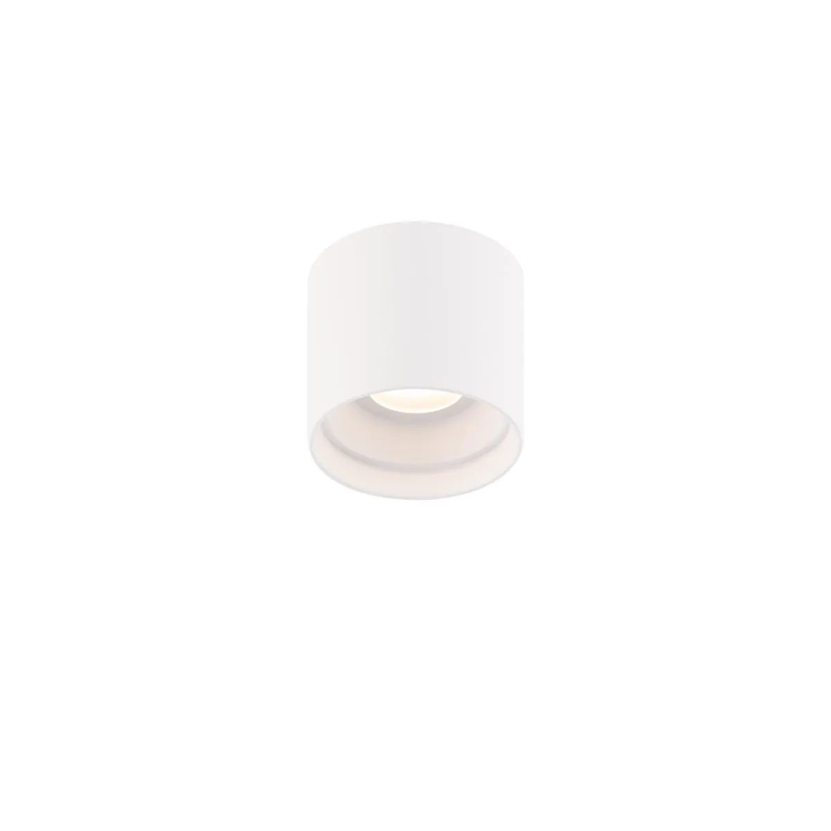 DOWNTOWN 5 in. Round LED Outdoor Flush Mount 4000K White finish