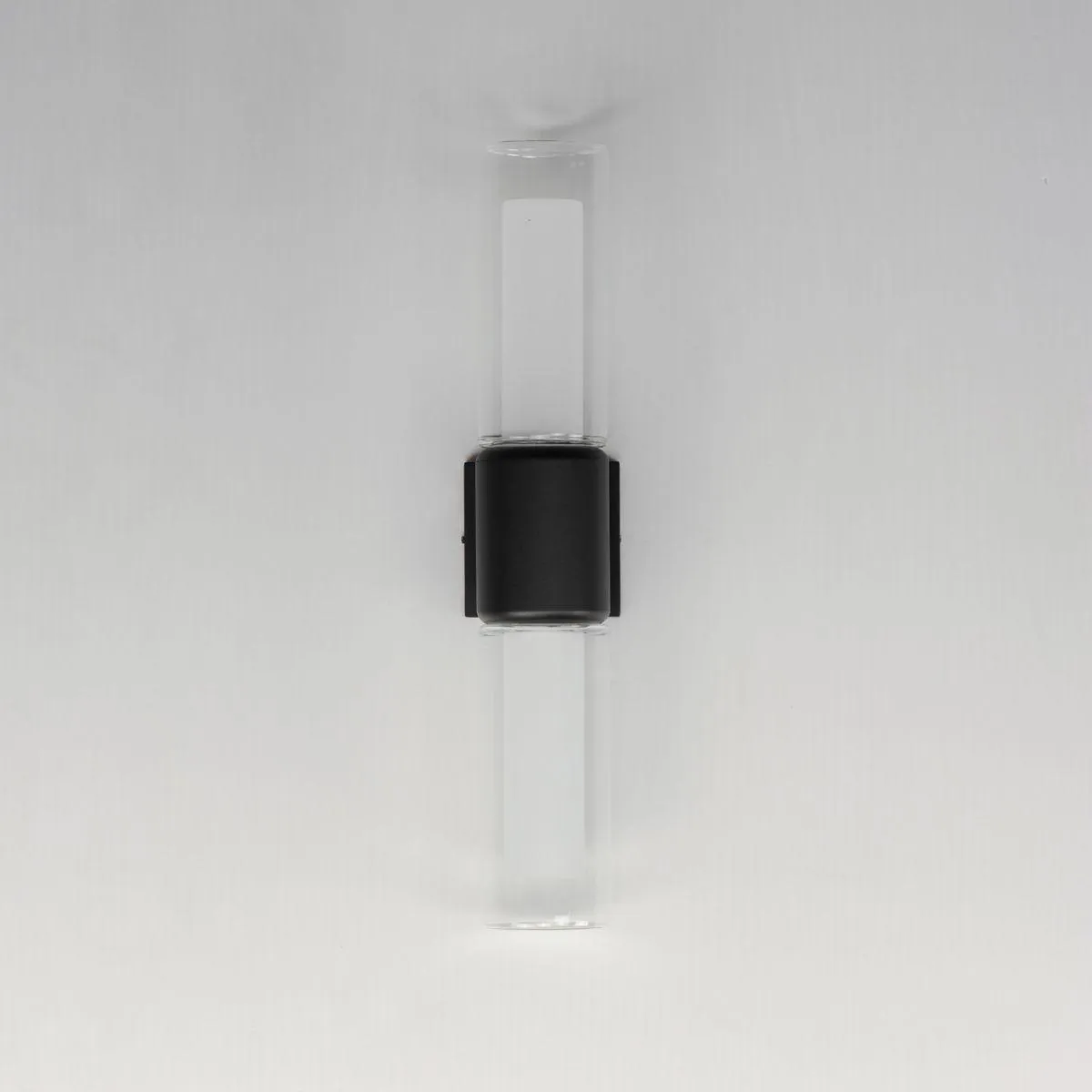 Dram 23 in. 2 Lights LED Outdoor Wall Sconce Black Finish