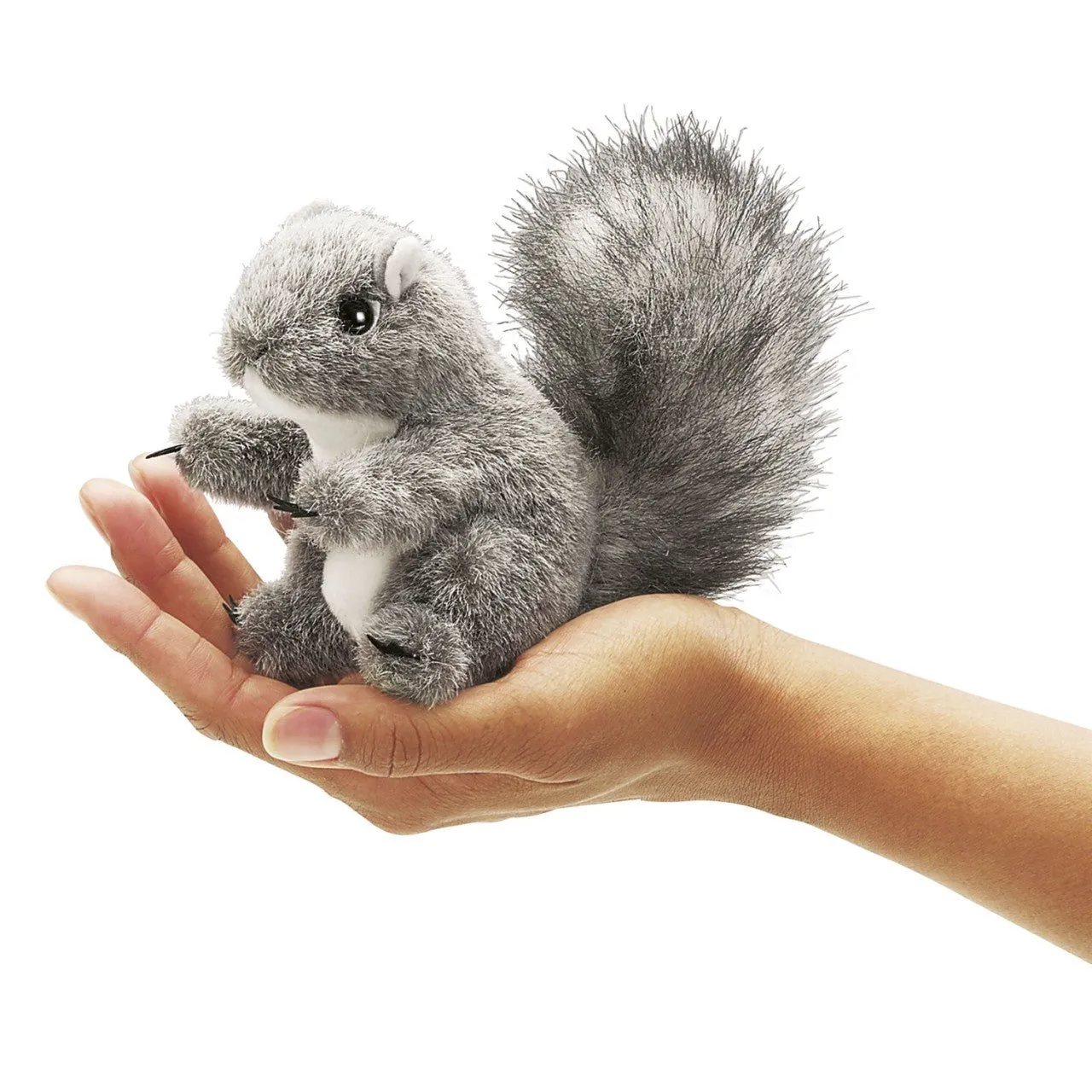 Folkmanis Mini Grey Squirrel Finger Puppet