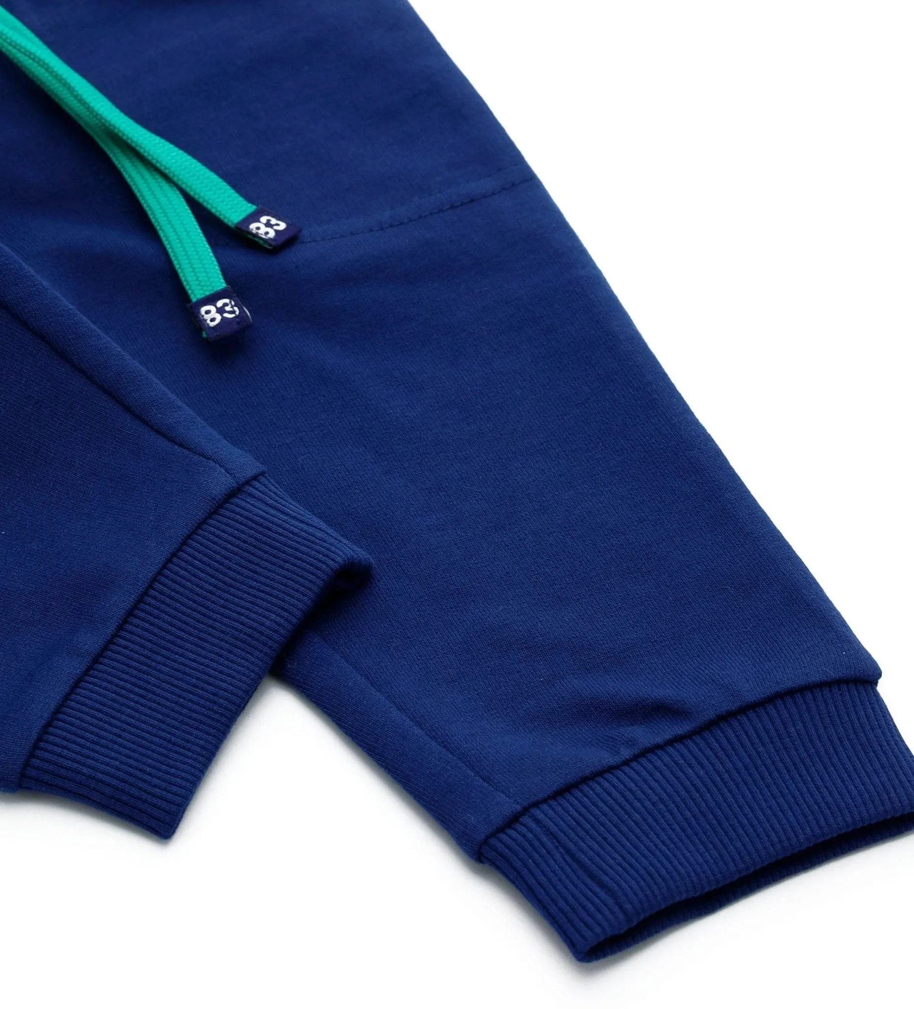 FUN STRIPES COTTON FLEECE DRAWSTRING SWEATPANTS
