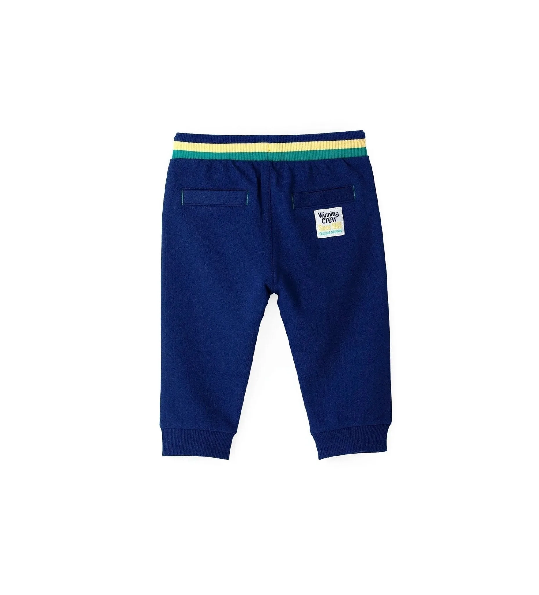 FUN STRIPES COTTON FLEECE DRAWSTRING SWEATPANTS