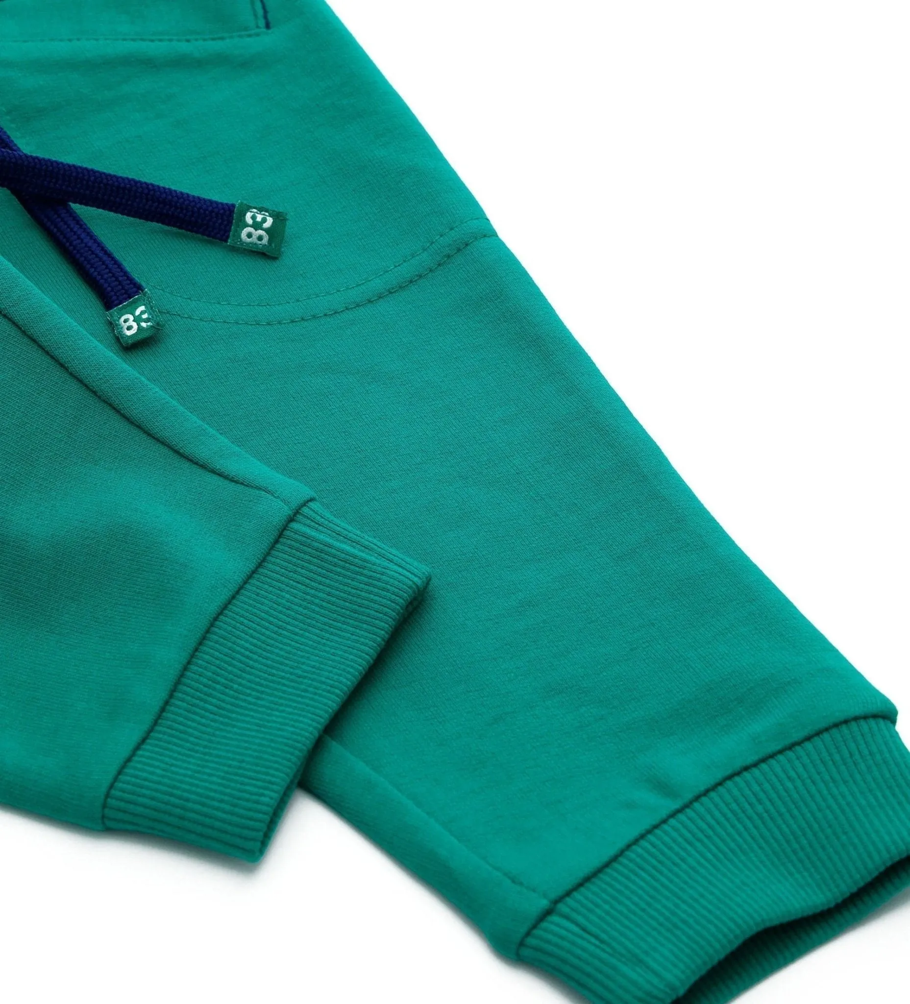 FUN STRIPES COTTON FLEECE DRAWSTRING SWEATPANTS