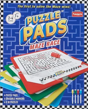 Funskool Games Puzzlepads Maze Word Game 2 to 4 Players for Adults, Kids and Family Ages 7 