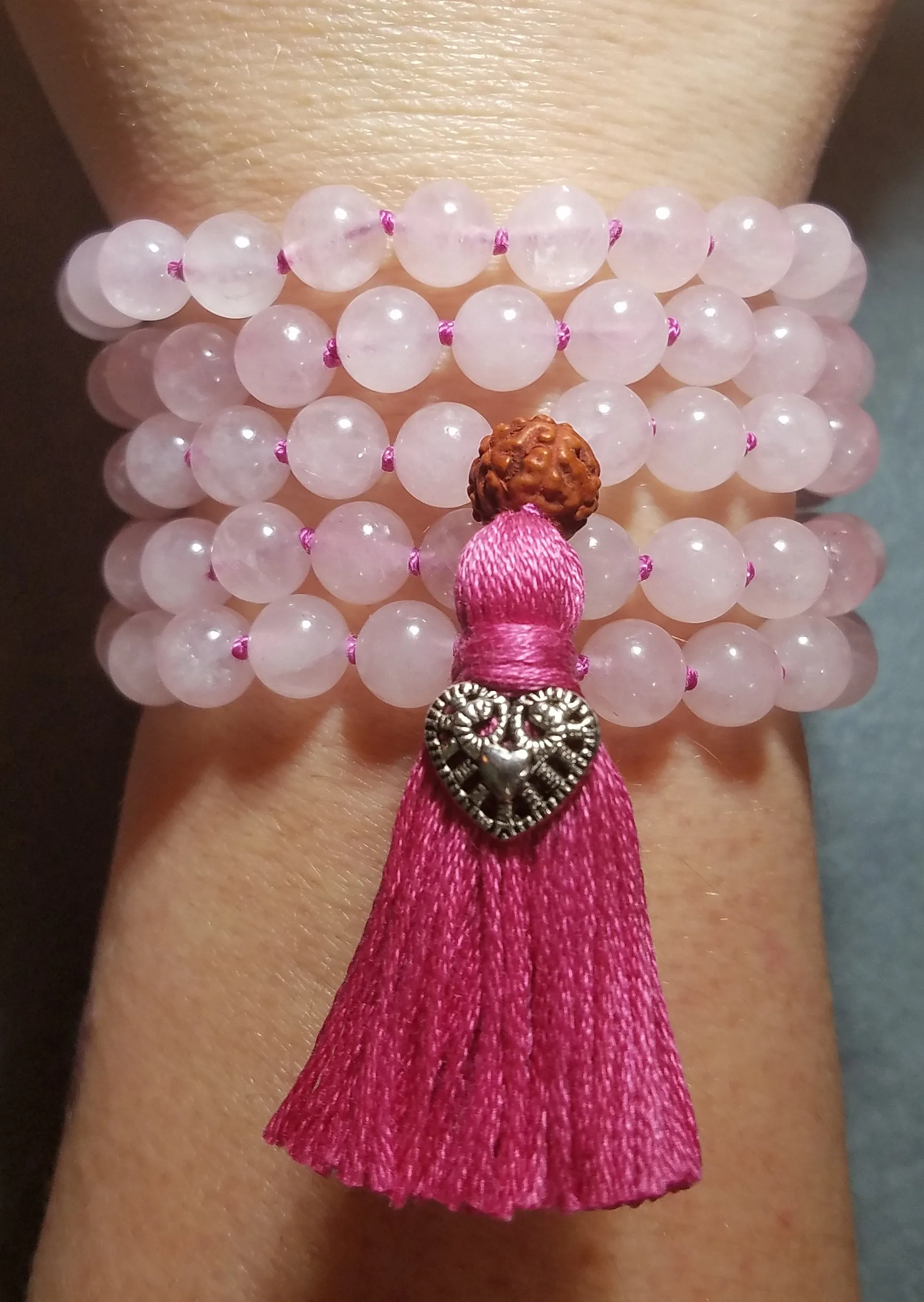 Heart Healing Mala - Rose Quartz